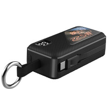 Batería externa de 8000 mAh con llavero, USB C y Lightning LinQ Negro Negro