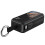 Bateria externa de 8000mAh com chaveiro, USB-C e Lightning, LinQ, preta. 1