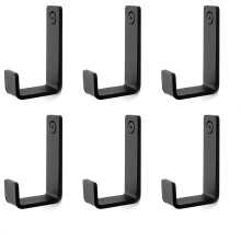 Luniquz Bademantel- und Handtuchhaken, 6er-Pack robuste Edelstahl-Wandhaken für den Außenbereich zum Aufhängen von Handtüchern, Mänteln,