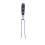 2X Outdoor Bbq Fork Stainless Steel Barbecue Meat Fork Barbecue Tools Roasting Fish Fork Black 2