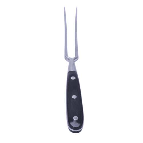 2X Outdoor Bbq Fork Stainless Steel Barbecue Meat Fork Barbecue Tools Roasting Fish Fork Black 2