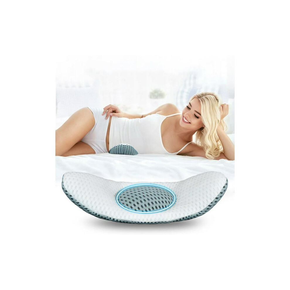 Lumbar Support Pillow , Ergonomic Support Cushion Waist Pillow Side Sleeper Bed Pillow for Bed Rest - Side, Back and Stomach Sleepers