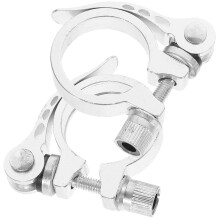 2pcs 35mm Aluminum Alloy Cycling Bike Quick Release Seatpost Clamp (Random Color)