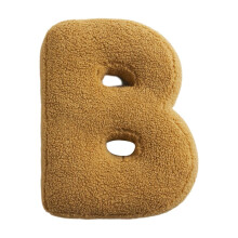 Clearance Pillow Compatible with Cartoon Velvet Initial Letter - Alphabet Cushion for Sofa, Kids Room, Nursery Decor, Gift for Babies
