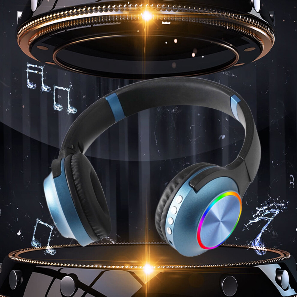 Jacenvly Headband Earphones Bluetooth, Wireless Over-Ear Hi-Fi Stereo, Foldable Soft Earmuffs, Compatible With Cell Phone & Pc 9395123745640