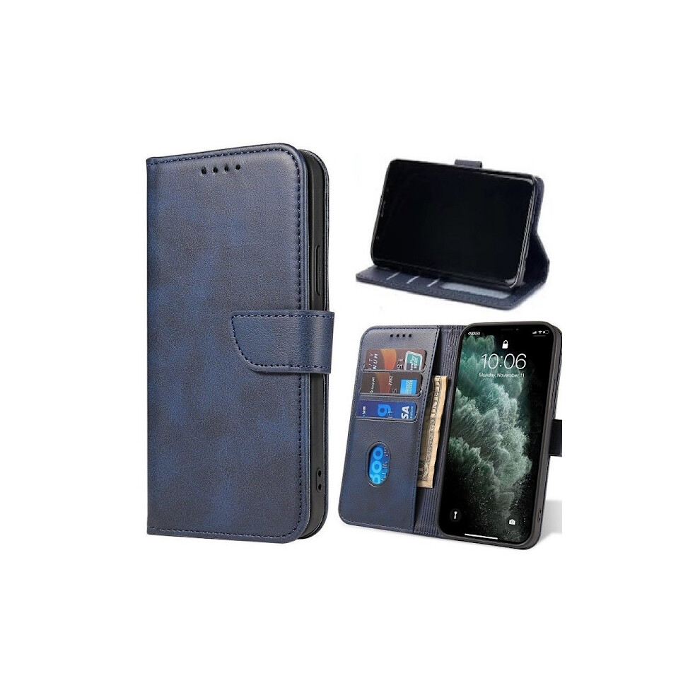 Compatible With Xiaomi Redmi 13C - Smart Classic Mobile Wallet Navy Navy Blue 9395123746296