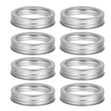 Tapas para latas de boca ancha Eease24pcs con fecha (plateadas) - 86 mm