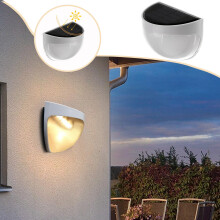 Appliques murales solaires d'extérieur étanches, projecteurs LED paysagers, éclairage de jardin solaire sans fil pour cour et allée.