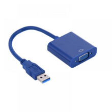 Cuibheoir USB3.0 go VGA Prettyui1080P, Cárta Grafaicí Físe Seachtrach, Gan Tiománaí do Windows, Tiontaire Cábla Fireann 15-bioráin Baineann