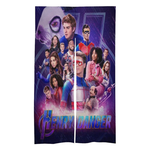 Κουρτίνα πόρτας Henry Danger, ταπετσαρία κουρτίνας πόρτας συσκότισης 34x57 ιντσών,