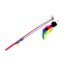 Cat Feather Maus Stick Spielzeugkätzchen Spielen Stangen Pet B1Toys T4O4
