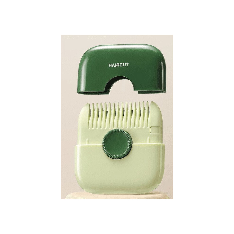 Unisex Green Fstdelivery 2 In 1 Hair Trimmer, Manual Bangs Trimmer Comb For Girls Women, Double Sided Hair Razor Comb Cutter,