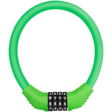 4-Digit Resettable Cable Code Bike Lock, Mini Portable Bike Lock, Resettable Bike Lock, Weatherproof Anti-Theft Bike Lock (Green)