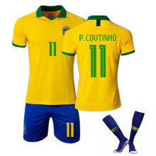 Child/adult 20 America Cup Brazil home/away set NEYMAR JR-10 P.COUTINHO-11 28
