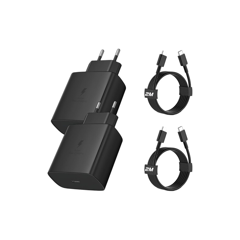 45W Usb-C Fast Charger With Type-C Cable, Compatible With Samsung Galaxy S24/S23/S22/S21 Ultra, A53/A54/A73/Note, Compatible With Iphone15, 9110895196328