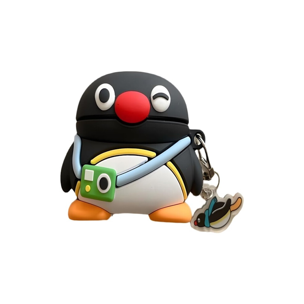 Cute Kawaii Case Compatible With Airpods 4, Funny Penguin Shockproof Protective Case For Airpod 4Th Gen 2024 9110895196274