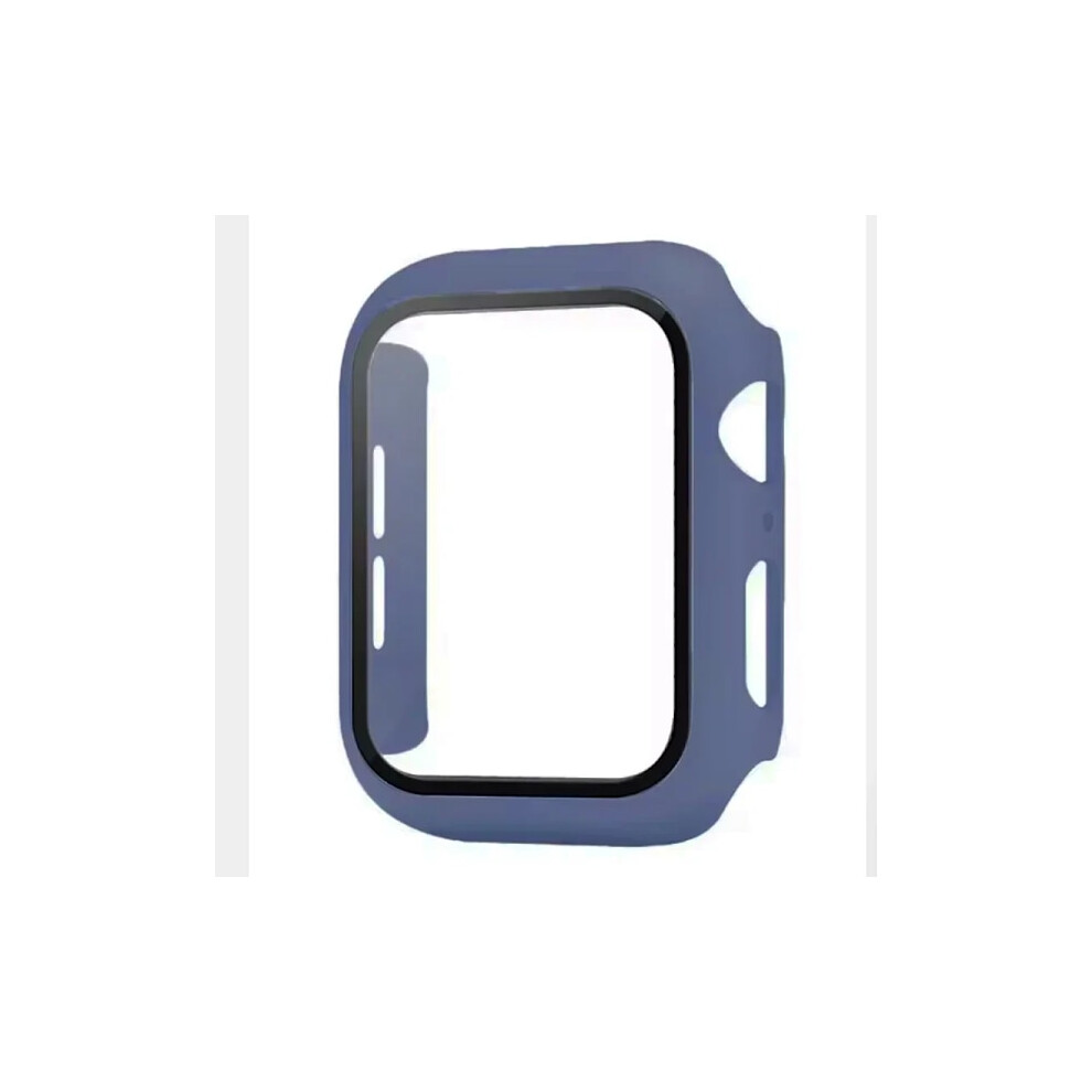 Tempered Glass + Matte Hard Pc Shell Case For Apple Watch 10 42Mm 46Mm, Compatible With Iwatch Series 10, Screen Protector Bumper, Purple 9071309690477