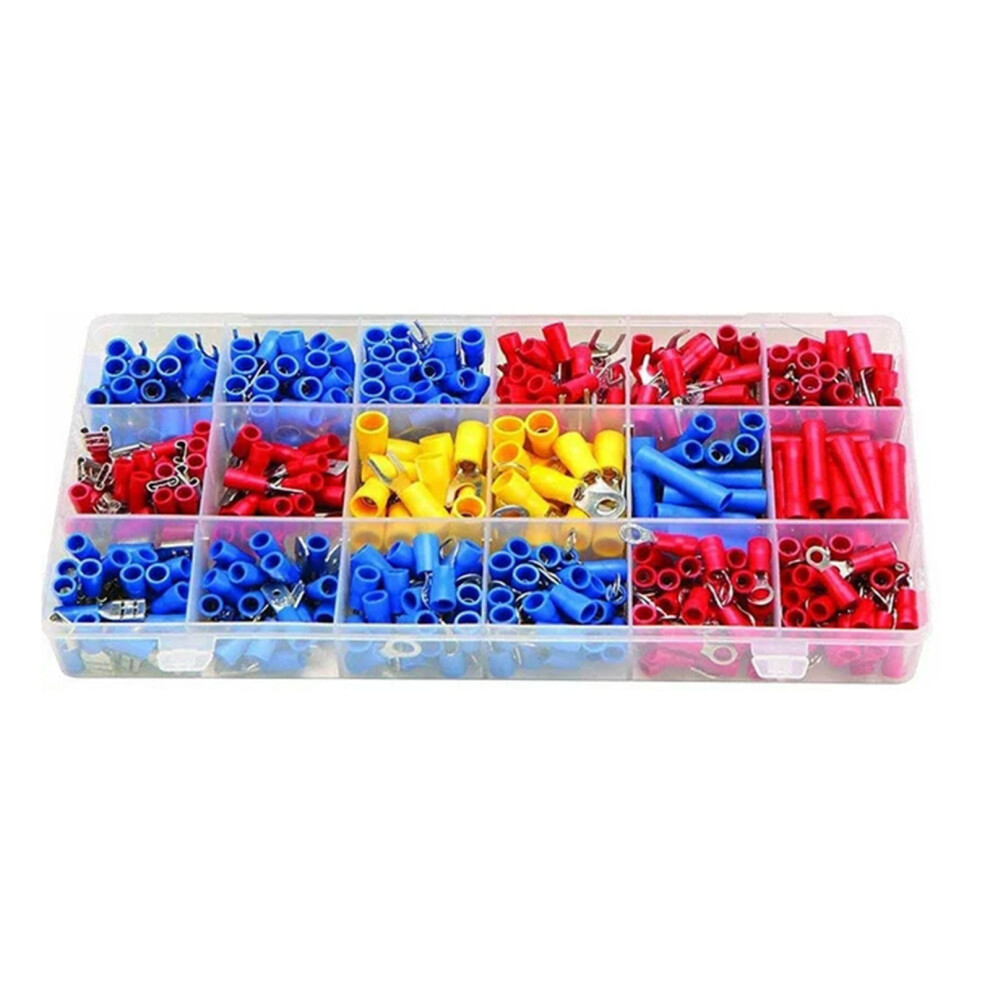 Wrxmijnhgsa Clearance,520 Pc Butt Ring Electrical Connector Splice 2210 Gauge Wire Terminal Kit 9071309690705
