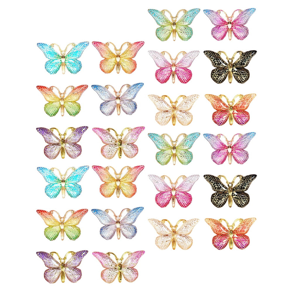 Butterfly Shaped Thumb Tacks Delicate Thumbtacks Pushpin Pushpins Office Supllies Acrylic Metal 24 Pcs 9071309690750