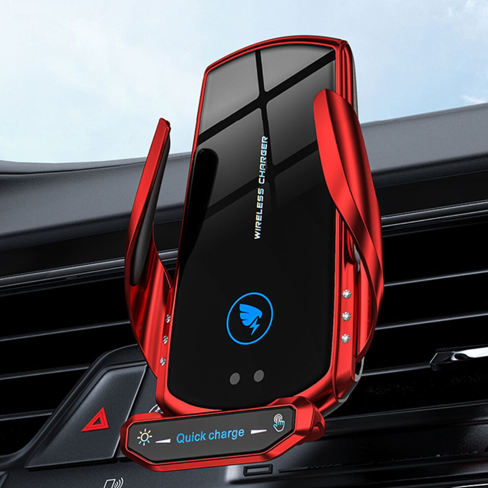 Wireless Car Charger Mount, Automatic Clamping Wireless Charger Car Smart Infrared Sensor Vent Mount Mobile Phone Bracket Stand 9071309694383