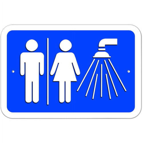 Unisex Shower Sign