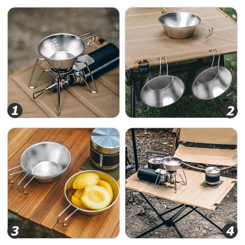 Mizh Camping Wine Cup Multi-function Water Bowl Convenient Makgeolli Bowl Camping Accessory 2