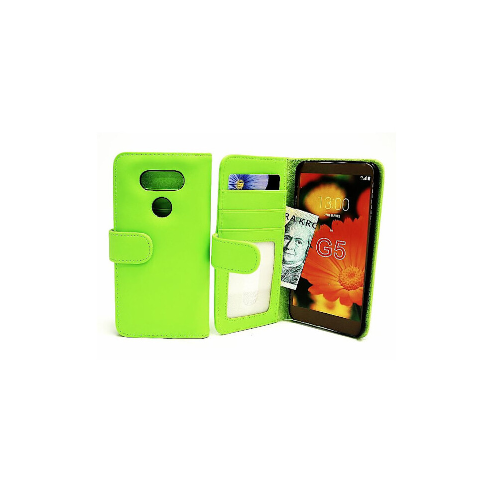 Wallet Case Compatible With Lg G5 / G5 Se (H850 / H840) Green 9425574791962