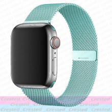 Milanese Loop-band compatibel met Apple Watch Ultra, 44mm, 40mm, 45mm, 41mm, 49mm, 42mm, 38mm, hemelsblauw