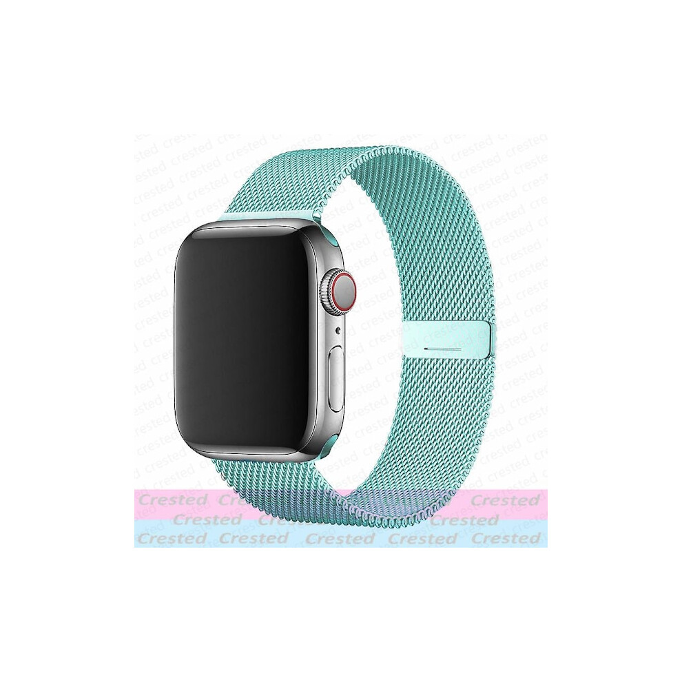 Milanese Loop Band Compatible With Apple Watch Ultra, 44Mm 40Mm 45Mm 41Mm 49Mm 42Mm 38Mm, Sky Blue 9425574791573