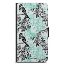 Bjornberry hoesje compatibel met Sony Xperia XZ / XZs - Vogels & Rozen