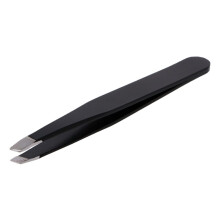 Professional Slant Tip Eyebrow Tweezers for Hair Removal, Stainless Steel Makeup Tool
