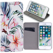 Kompatibel med Samsung Galaxy S10Lite - Smart Trendig Mobilplånbok - Blossom White