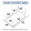 Protection anti-pluie transparente pour sonnette, noire 5