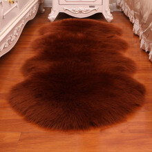 Home Decor Long Hair Carpet Non Slip Floor Protection Fluffy Shaggy Soft Rugs Faux Fur Sheepskin Rug Bedroom Mats BROWN