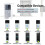 Protection anti-pluie transparente pour sonnette, noire 3