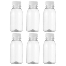 Lot de 6 petites bouteilles de lait et de jus, bouteilles de lait étanches
