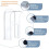 Protection anti-pluie transparente pour sonnette, noire 4