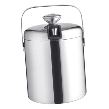 Ice Bucket Drinks Bottle Cooling Container Keep Ice Longer Holder with Handle for Cocktail Bar Wedding Buffet BBQ 1300ml with Lid