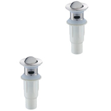 Lot de 2 bouchons de lavabo en acier inoxydable pour salle de bain, bouchons de baignoire
