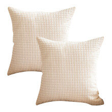 Poaug Kissenbezüge im Sonderangebot – 2er-Pack, 61 x 61 cm, Cord-Streifenmuster, kompatibel mit Red2, Frühlingsangebot für Wohnzimmer