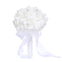 Bouquet de demoiselle d'honneur en perles WinysinRoses, fleurs artificielles en soie.
