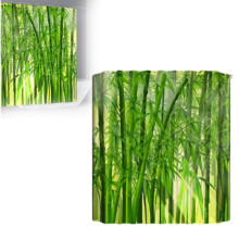 Liquidation ! Rideau de douche Giyblacko, impression numérique motif pierres et fleurs empilées, rideau de salle de bain en polyester compatible