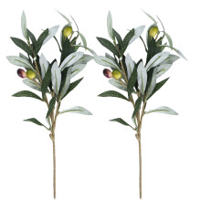 Feuilles de verdure artificielles pour la décoration de mariage et de jardin (2 pièces)