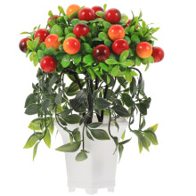 Décoration de bureau en fruits artificiels réalistes - Bonsaï de fruits artificiels