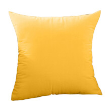 Coussin décoratif en velours XIAOLE 45 x 45 cm, housse de coussin carrée douce avec rembourrage, couleur unie, pour salon, chambre ou canapé.