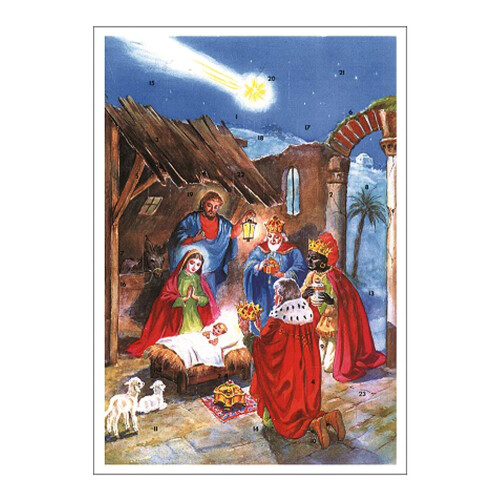 10077 - Korsch Advent - Γέννηση με πεφταστέρι - 11,75" Υ x 11,5" Π x 0,1" Β
