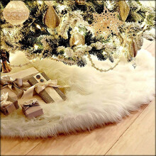 Jupe de sapin de Noël en peluche - Décoration intérieure/extérieure pour des fêtes de fin d'année joyeuses. Offres de liquidation 2023 à