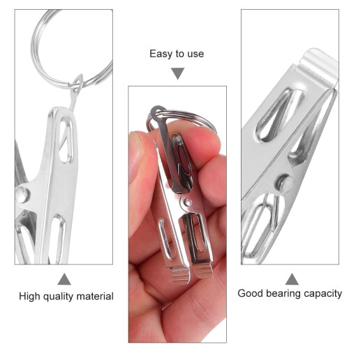 10 Pcs Rustproof Window Curtain Clips with Ring Vintage Hooks Rings 2