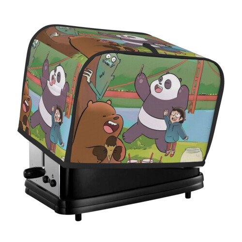 Κάλυμμα για τοστιέρα We Bare Bears για 2 φέτες, κάλυμμα για σκόνη ψωμιού και προστασία