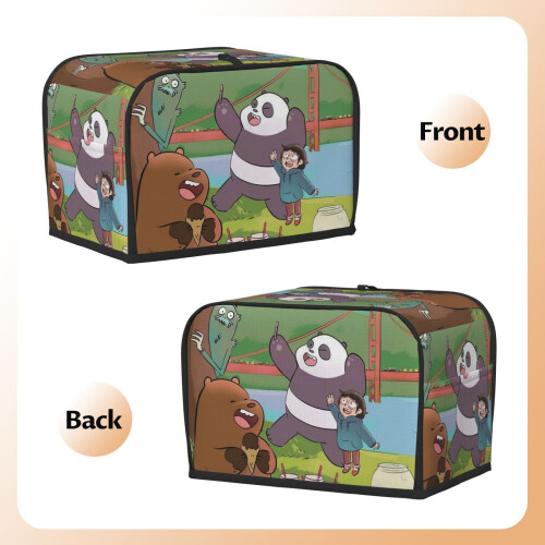 Κάλυμμα για τοστιέρα We Bare Bears για 2 φέτες, κάλυμμα για σκόνη ψωμιού και προστασία 1